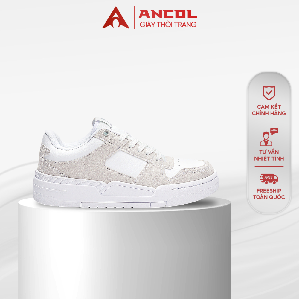 Giày Sneaker nam nữ thể thao Ancol Xtreme Autumn da bò lộn đế cao êm chân bảo hành chính hãng