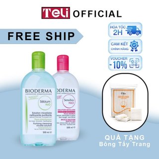 Nước Tẩy Trang Bioderma Dành Cho Da Dầu & da khô nhạy cảm Hỗn Hợp Sébium H2O Sản phẩm chính hãng