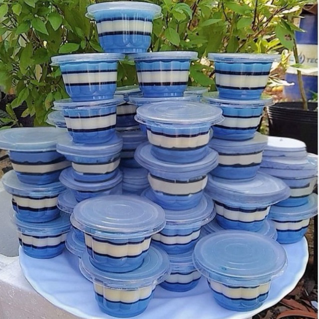 SỈ [ 2000] HỦ RAU CÂU HOA MAI 100ML , LY RAU CÂU 100ML KÈM NẮP