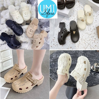 Dép sục đế 5cm mũi tròn siêu nhẹ chuẩn qc