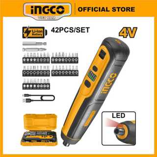 Máy siết vít vặn vít dùng pin lithum 4v ingco csdli0403 đầu lục giác 1/4" momen xoắn 5n.m