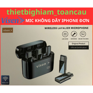 Mic thu âm không dây visen for iphone đơn