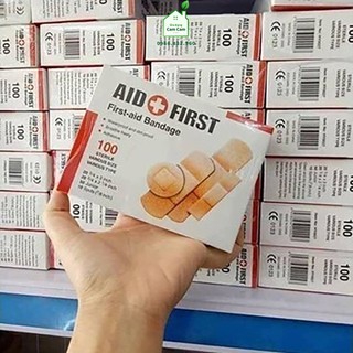 CCL114 - Hộp 100 băng gạc y tế tiệt trùng AID FIRST - Giadungcamcam