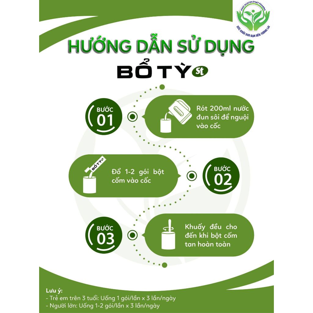 Bổ tỳ ST - Giúp  ăn ngon và hấp thu tốt cho cả người lớn và trẻ nhỏ