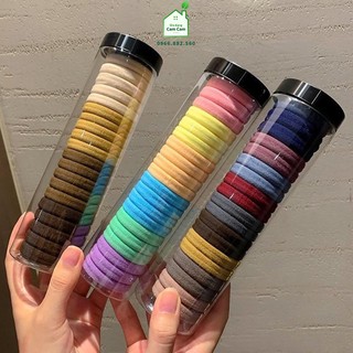 CCL124 - Set hộp 20 cái dây chun buộc tóc nhiều màu - Giadungcamcam