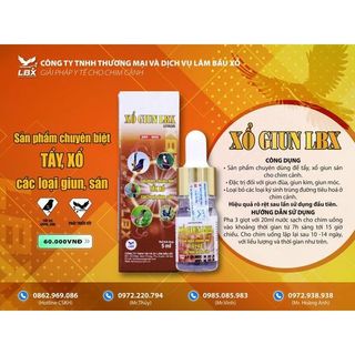 Nước xử lý giun sán cho chim cảnh Lâm Bầu Xô 5ml cao cấp hiệu quả Đại lý Kabosa