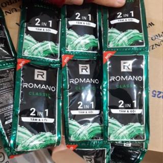  20 GÓI Dầu Tắm Gội Romano 2in1 hương nước hoa sạch gàu 
