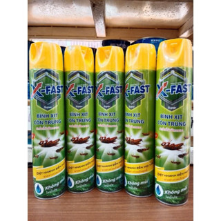 Xịt muỗi, xịt côn trùng X-fast không mùi 600 ml -  D-Max 300 ml Cao Cấp Hương Cam Chanh,An Toàn