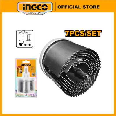 Bộ mũi khoét gỗ 7 chi tiết INGCO AKHS702 50mm (2")