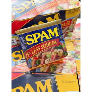 Thịt Hộp Spam 25% Less Sodium 340g Mỹ