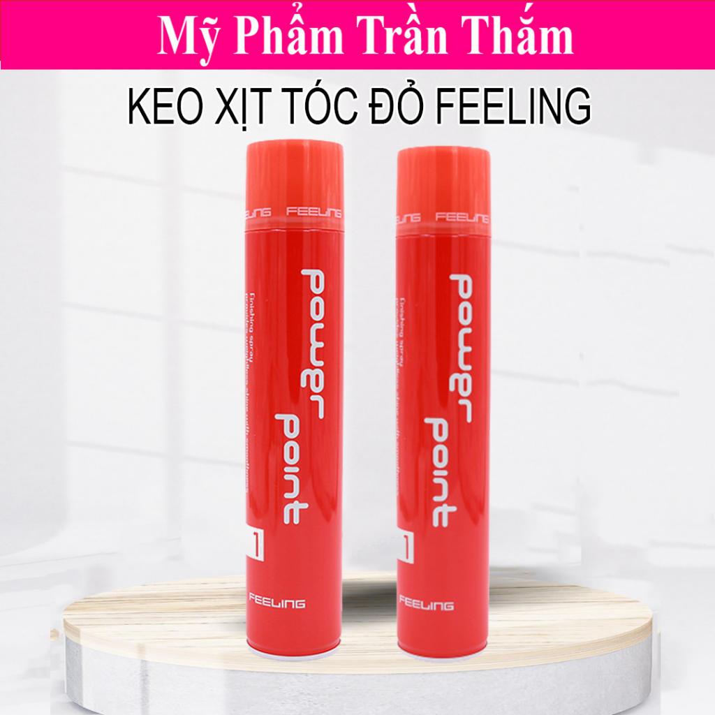 Keo Xịt Tóc Đỏ Feeling Professional Power Point 1 xịt tạo kiểu giữ nếp tóc