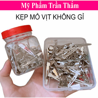 Kẹp Mỏ Vịt Nhỏ Làm Tóc Hộp 50 Chiếc Bằng Thép chính hãng chống gỉ tặng hộp nhựa xinh