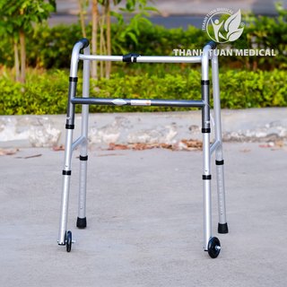 Khung tập đi hợp kim nhôm có bánh xe Lucass W47 - Hỗ trợ người già, người Khuyết Tật Việt Nam