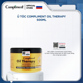 Ủ tóc Compliment Oil Therapy phục hồi, dưỡng tóc chắc khỏe, bóng mượt, bồng bềnh, vào nếp 500ml