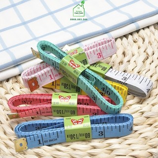 CCL132 - Thước dây 1,5m nhiều màu bền đẹp đo chiều cao, vòng eo - Giadungcamcam