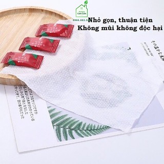 CCL141 - Túi 20 khăn giấy nén Hàn Quốc, dạng viên kẹo dùng 1 lần - Giadungcamcam