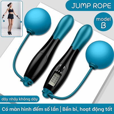 Dây Nhảy Thể Lực JR300 XANH Đàn Hồi BG Chính Hãng, Hỗ Trợ Luyện Tập Thể Dục, Thể Thao  Tại Nhà