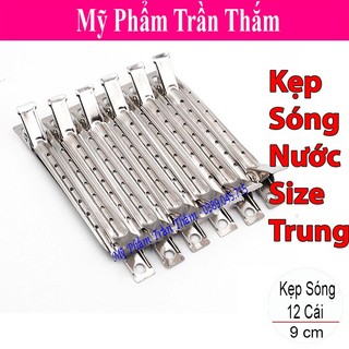 Kẹp Sóng Nước Kẹp Mỏ Vịt Size Trung Set 12 Chiếc 9cm