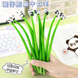 Bút gấu trúc đầu nghiêng dẻo Mực Nước giải trí xả stress