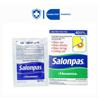 Miếng dán Salonpas - Miếng dán giảm đau nhứt mỏi cơ