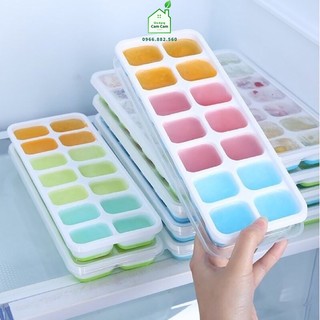 CCL149 - Khay đá Silicon 14 viên có nắp đậy - Giadungcamcam
