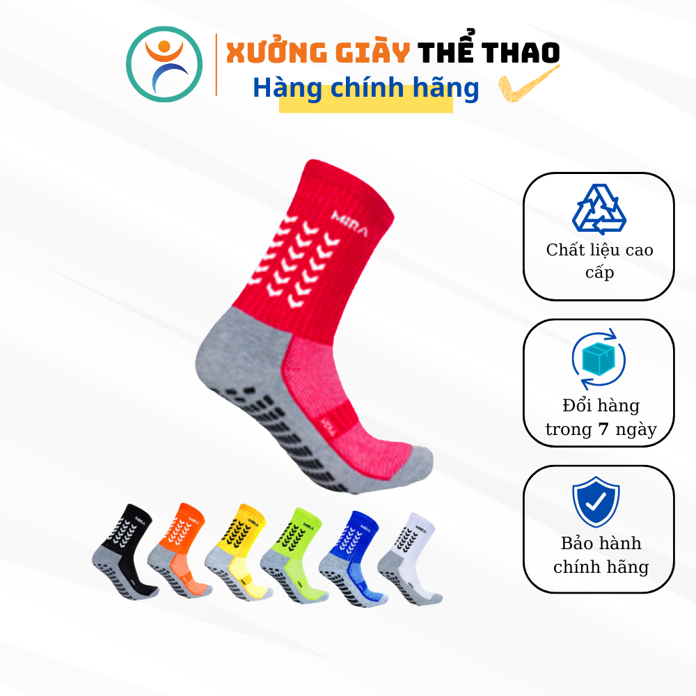 Tất chống trượt Mira, tất thể thao chống trượt hàng chính hãng Mira