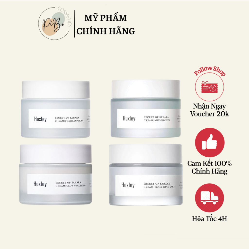 Kem Dưỡng Hỗ Trợ Cấp Ẩm, Da Sáng Rạng Rỡ, Căng Tràn Sức Sống Chiết Xuất Xương Rồng Huxley Secret Of 