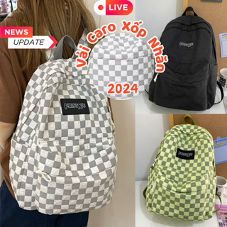 Balo Ulzzang Hàn Quốc kẻ caro đi học nam nữ cặp sách đi chơi đi du lịch đựng laptop thời trang Unisex Belle Bag BL06