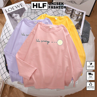 Áo thun dài tay form xuông rộng Lili Orange áo thu đông nữ HLFashion
