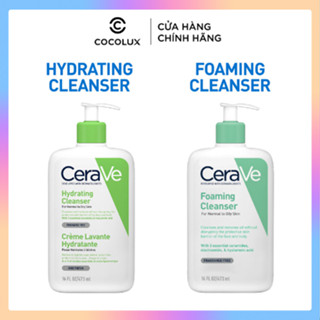 Sữa rửa mặt Cerave Foaming Cleanser, CeraVe Hydrating Cleanser, SA Cleanser cho mọi loại da 88ml, 236ml, 473ml