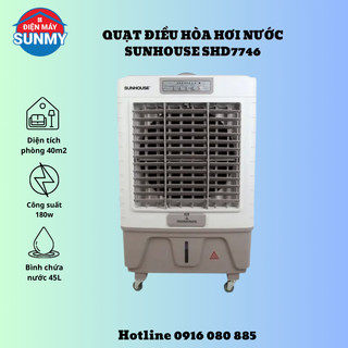 Quạt điều hòa hơi nước Sunhouse SHD7746 180W 40L