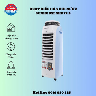 Quạt Điều Hòa Hơi Nước Sunhouse SHD7718 120W 13L