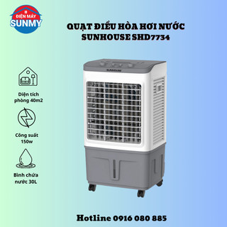 Quạt điều hòa sunhouse shd7734 150w 30l