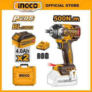 Máy siết bu lông 500Nm INGCO CIWLI2050 | CIWLI20501 tháo mở ốc xe ô tô xe máy motor không chổi than