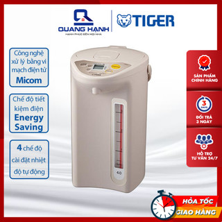 Bình thủy điện tử tiger pdr-s40w - dung tích 4.0l - bảo hành 12 tháng