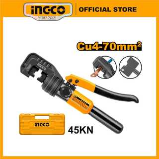 Kìm bấm đầu cos, kìm ép cốt thủy lực ingco hhct0170 đai ốc với các size 4,6,8,10,16,25,35,50,70mm²
