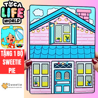  ĐỒ CHƠI NGÔI NHÀ BÚP BÊ GIẤY CẮT THỦ CÔNG DIY Ngôi nhà của bé Black Pink đồ chơi cho bé gái đồ chơi kuromi cô tiên xanh 