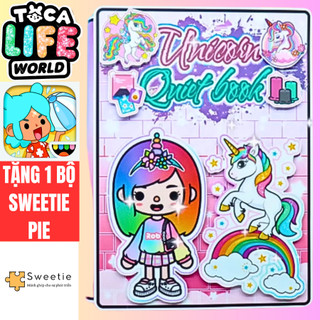  Ngôi nhà của bé Unicorn House In Quiet Book ngựa giấy búp bê giấy tocaboca 