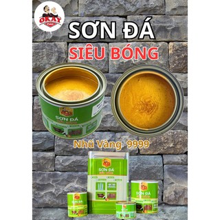 Sơn đá siêu bóng okay 800g,400g - chuyên cho đá, đá mài, ghế đá...