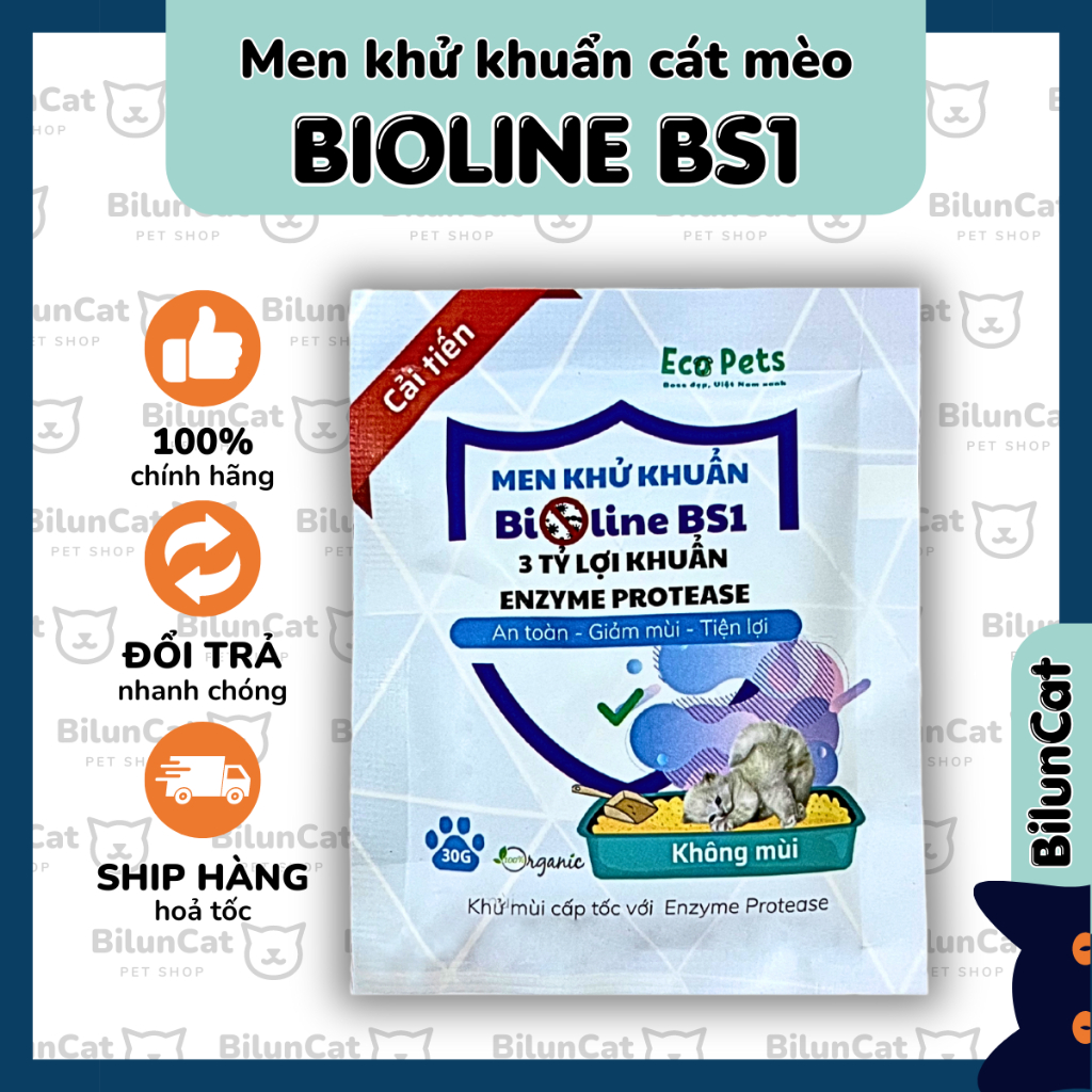 Men khử khuẩn BIOLINE BS1 gói đủ size