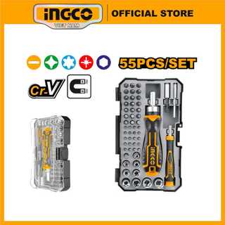 Bộ tua vít tự động 55 món - Thép CRV INGCO HKSDB0558