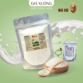 Bột Sữa Non Ủ Trắng Nhà Quê Chính hãng Handmade giúp trắng căng mịn hồng hào da 500G 1Kg