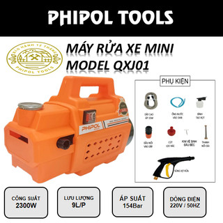 Máy rửa xe siêu đa năng, tiện lợi với công suất 2300W, tặng kèm nhiều phụ kiện