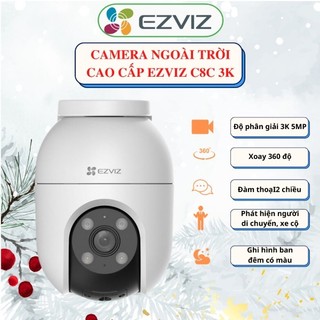 Camera wifi ezviz ngoài trời mẫu mới năm 2024, ezviz c8c 2k+, c8c 3k siêu nét,xoay 360, đàm thoại 2 chiều, có màu đêm