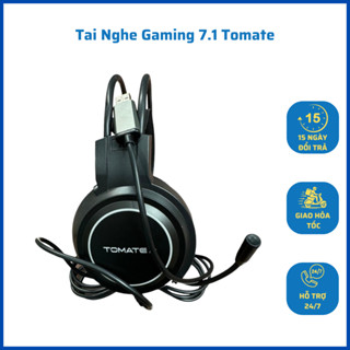 Tai Nghe Gaming 7.1 Tomate A6/A9 tai nghe Chữ E Có Đèn Led RGB Kết Nối Qua Cổng Usb