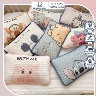 Áo gối cao su non Latex cho bé đi học, gối nằm trẻ em dễ thương kích thước 30cm x 50cm