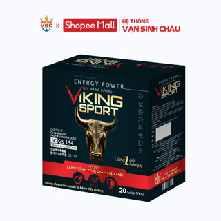 Gel uống energy power viking sport hộp 20 gói x 10ml