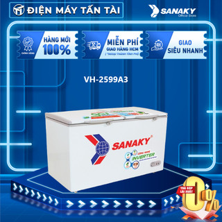 Vh-2599a3 - tủ đông sanaky vh-2599a3 208 lít 1 ngăn đông , inverter tiết kiệm điện - giao hàng miễn phí hcm