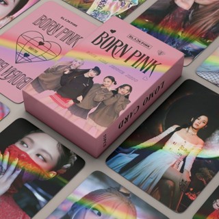 Trọn bộ 55 Lomo Card Bo Góc World Tour Black pink Hologram