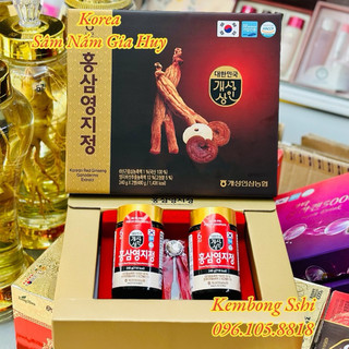 Cao hồng, sâm linh chi Nonghyup Hàn Quốc, Hộp 2 lọ x 240gr